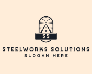 Industrial Welding Steelworks logo design