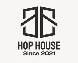 Minimalist Door House logo design