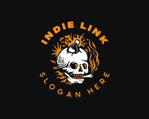 Bottle Skull Cigarette  logo