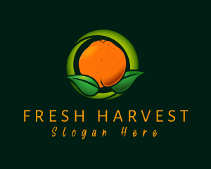 Fresh Orange Farm logo design