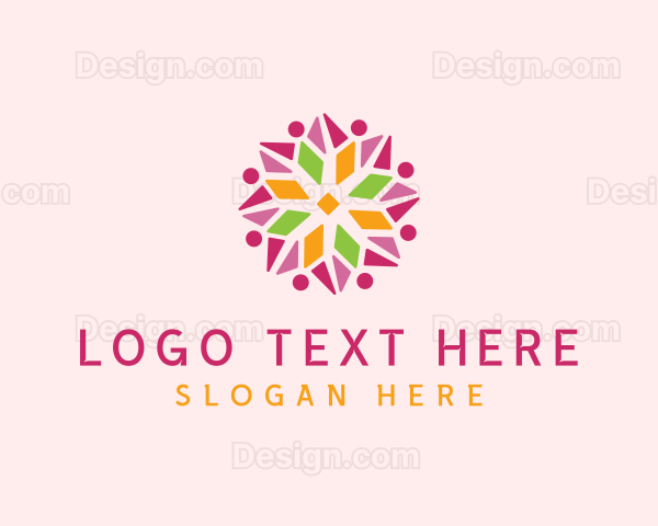 Floral Star Pattern Logo