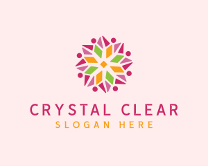 Floral Star Pattern logo design