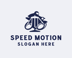 Motorcycle Rider Scale logo design