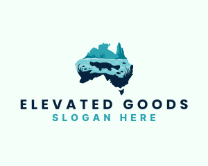 Australia Platypus River logo design