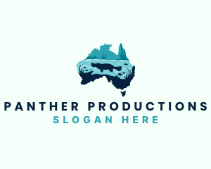 Australia Platypus River logo design