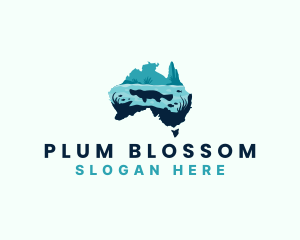 Australia Platypus River logo design