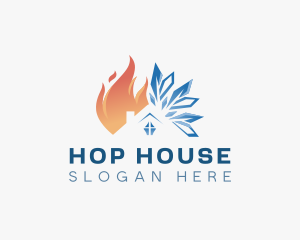 Ice Fire House logo design