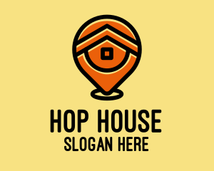 Online House Locator  logo design