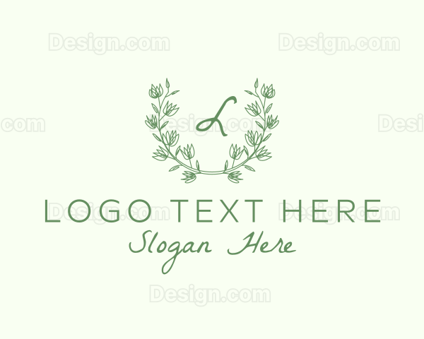 Nature Leaf Flower Decor Logo