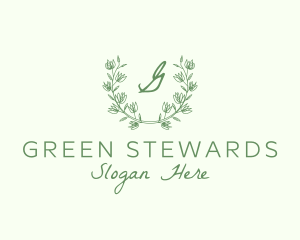 Nature Leaf Flower Decor logo design