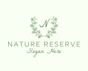 Nature Leaf Flower Decor logo design