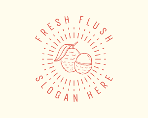 Fruit Lychee Farm logo design