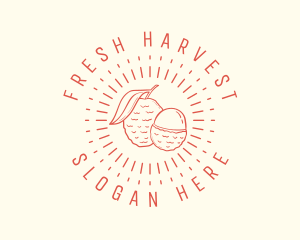 Fruit Lychee Farm logo design