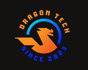 Mythical Dragon Character logo