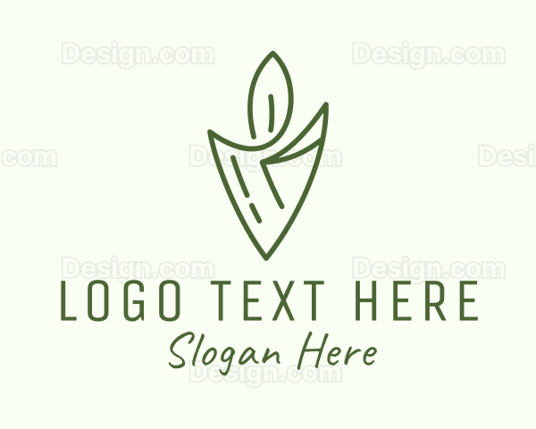 Green Leaf Candle Logo