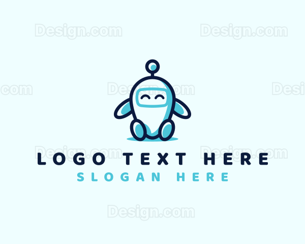 Cute Android Robot Logo