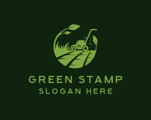 Organic Lawn Mower logo design