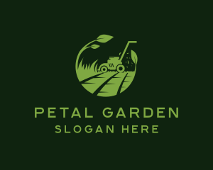 Organic Lawn Mower logo design