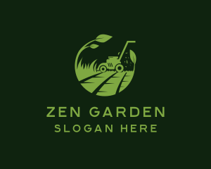 Organic Lawn Mower logo design