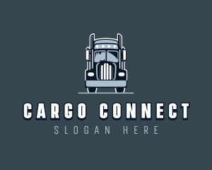 Cargo Hauling Truck logo design