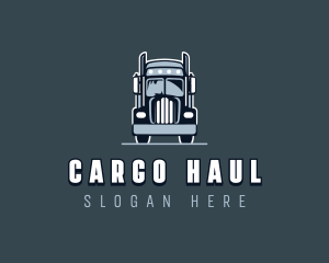 Cargo Hauling Truck logo design