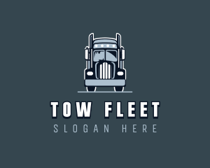 Cargo Hauling Truck logo design