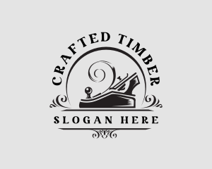 Wood Planer Carpentry logo design