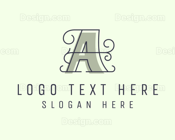 Elegant Swirl Beauty Logo