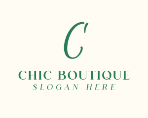 Luxury Cursive Boutique logo design