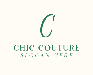 Luxury Cursive Boutique logo design