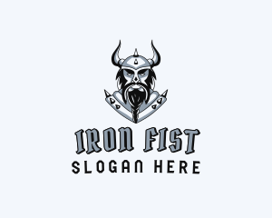 Evil Viking Warrior logo design