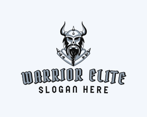 Evil Viking Warrior logo design