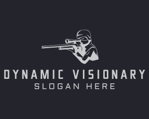 Soldier Sniper Hunter Logo