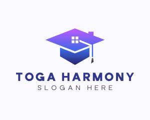 Blue Graduation House logo