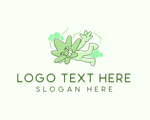 Marijuana Leaf Cannabis logo