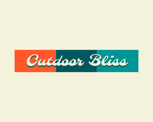 Summer Retro Banner logo design