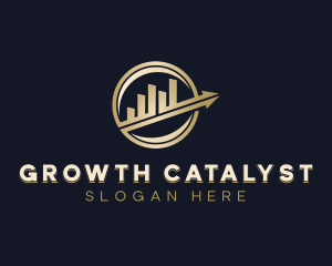 Finance Graph Arrow logo design