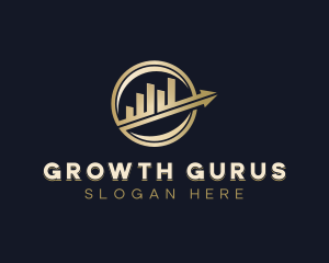 Finance Graph Arrow logo design