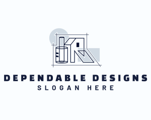 Building Plan Structure logo design