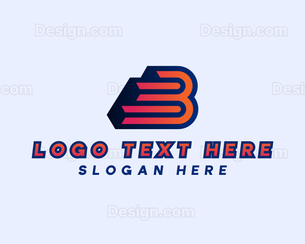 Gradient App Letter B Logo