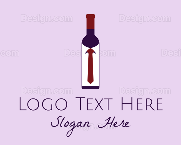 Wine Bottle Tie Logo