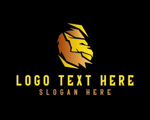 Powerful - Lion Animal  Wildlife logo design