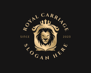 Lion Royal Crown logo design