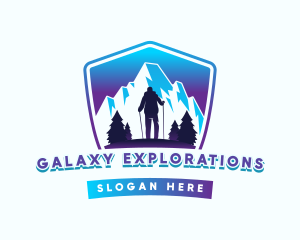 Hiking Mountain Outdoor logo design