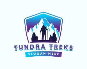 Hiking Mountain Outdoor logo design