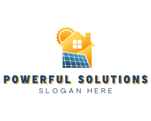 Home Solar Power logo design