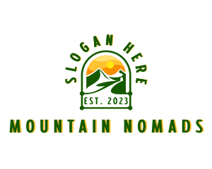 Mountain Nature Road logo design