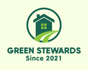 Modern Green Home logo design