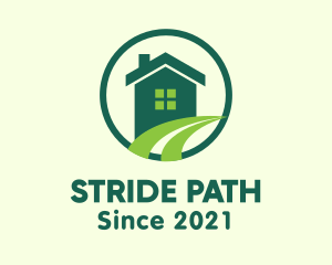 Modern Green Home logo design