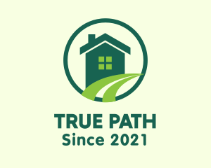 Modern Green Home logo design